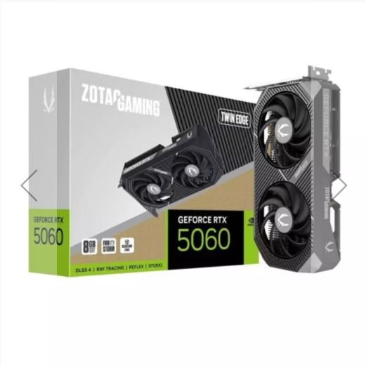 بطاقة ZOTAC GeForce RTX 5060 Twin Edge 8GB — صورة من Geekay، تحقق 12 أغسطس 2026