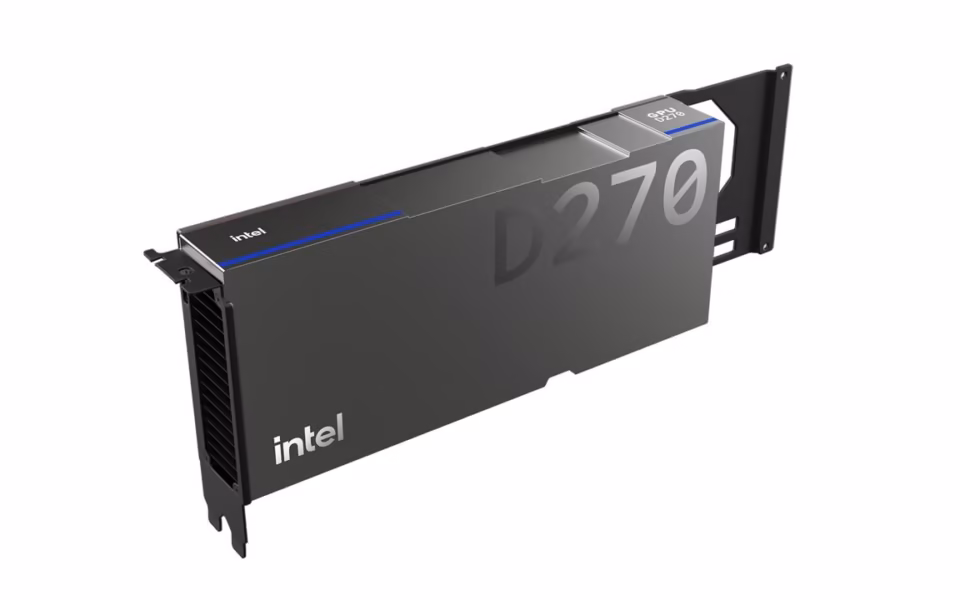 رسم رسمي لبطاقة Intel GPU D270 من Intel Corporation